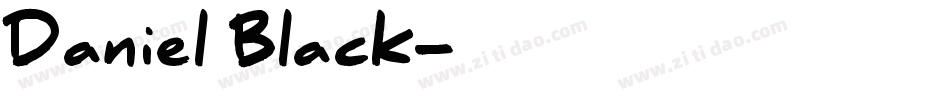 Daniel Black字体转换